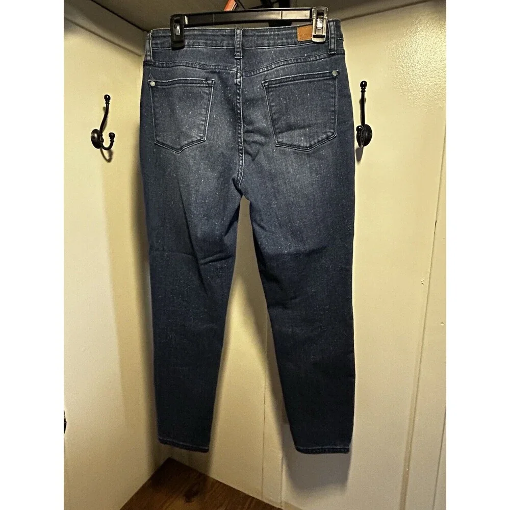JUDY BLUE Relaxed Fit Speckled Womens Jeans Size 9/29 Blue Splattered